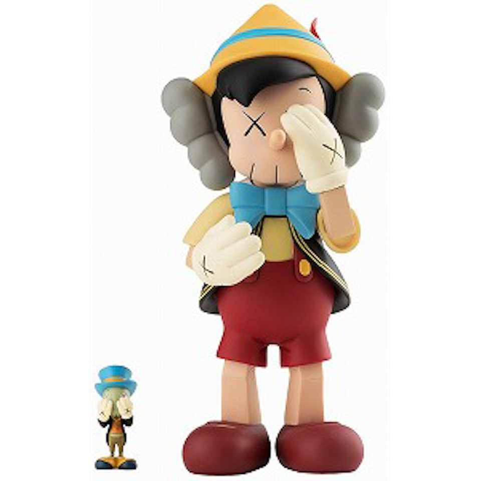 Jiminy Cricket and Pinocchio by Kaws