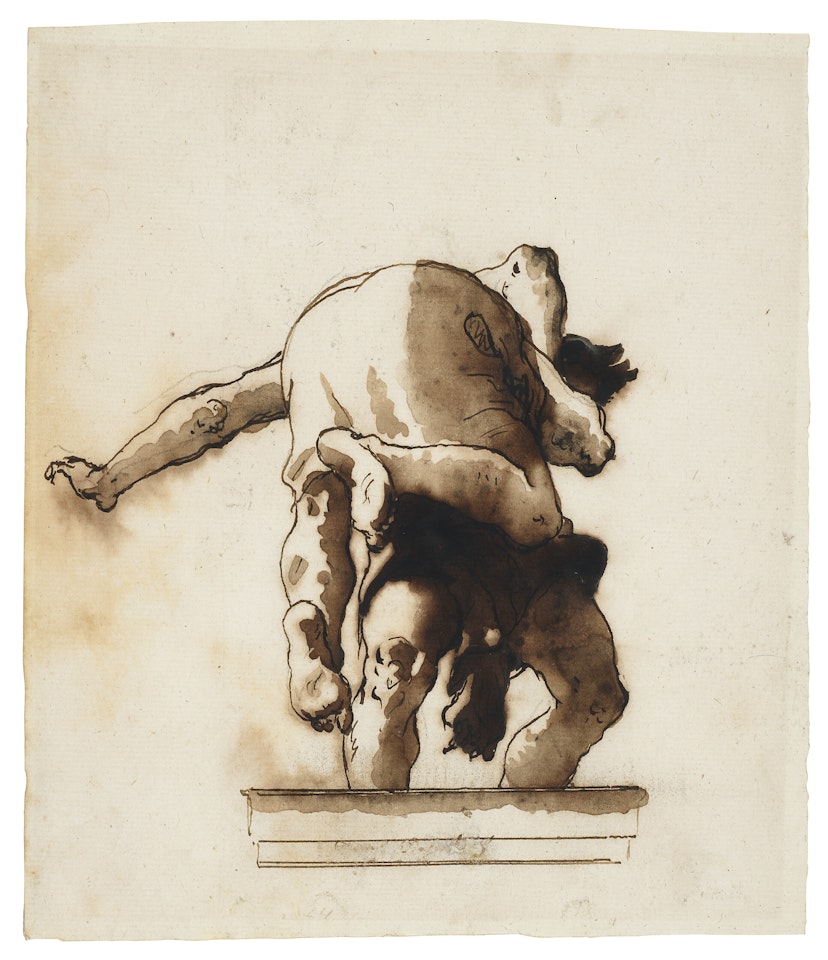Hercules and Antaeus by Giovanni Domenico Tiepolo