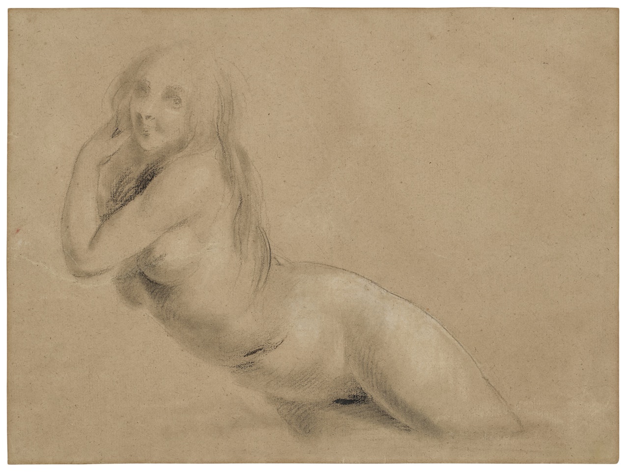 Study of a reclining female nude by Louis-Leopold Boilly