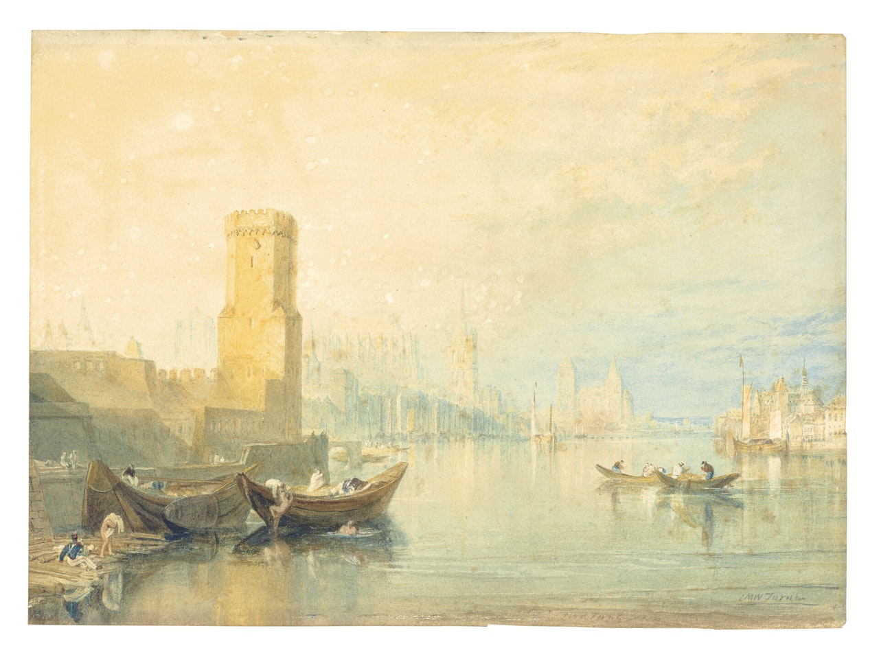 Cologne from the river by Joseph Mallord William Turner