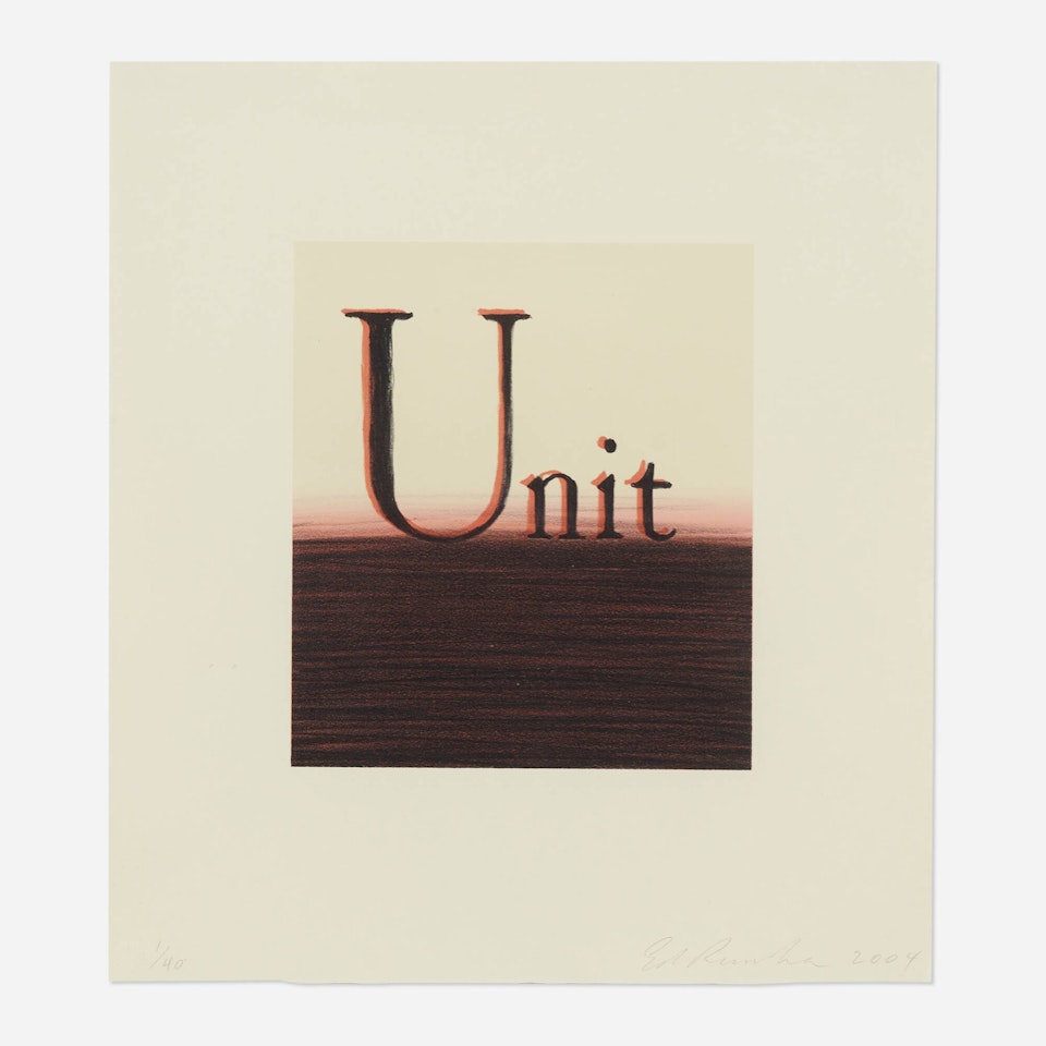 Unit by Ed Ruscha
