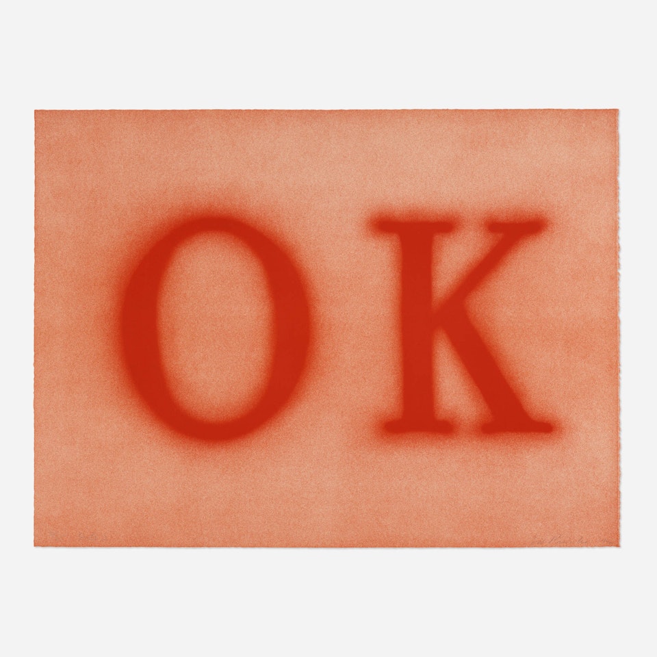 OK (State II) by Ed Ruscha