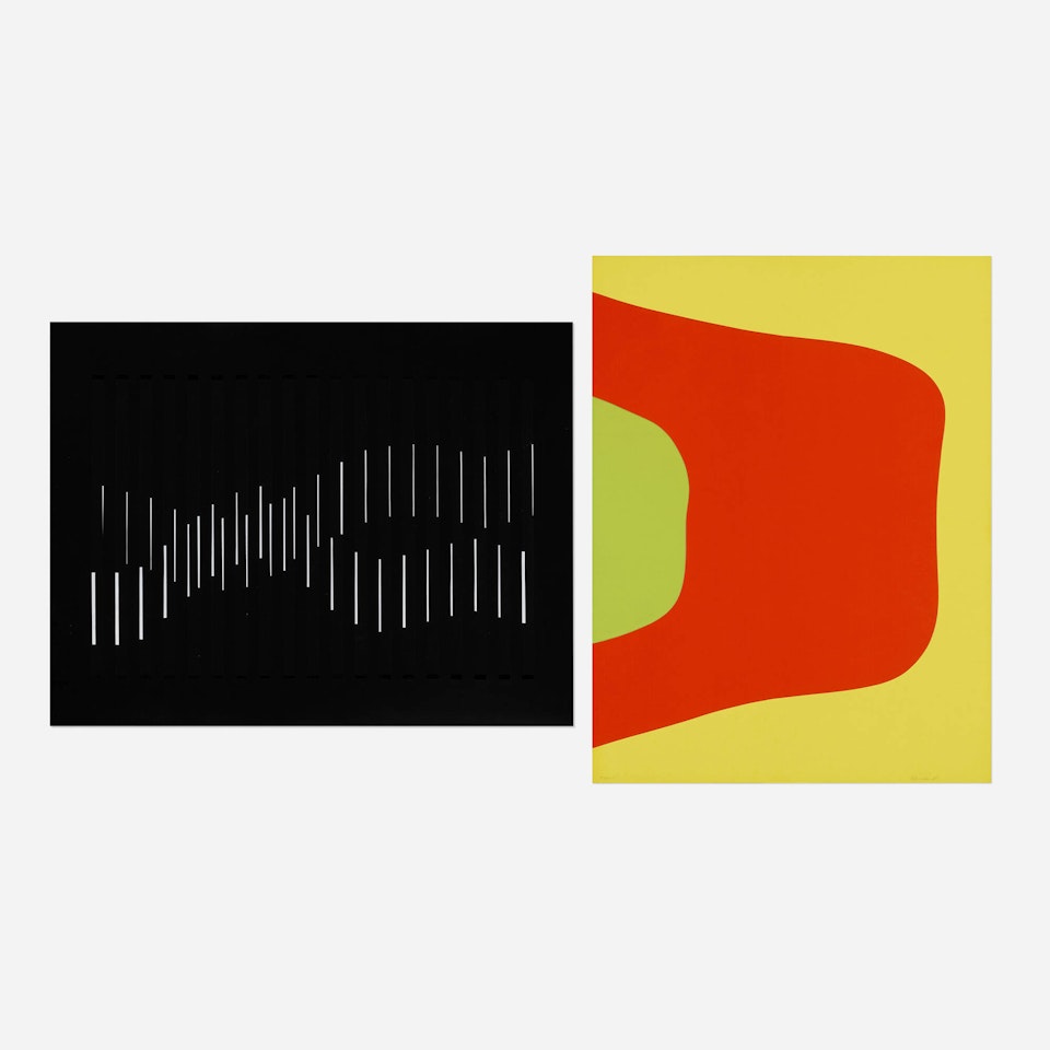Two works from the New York International portfolio by Various Artists