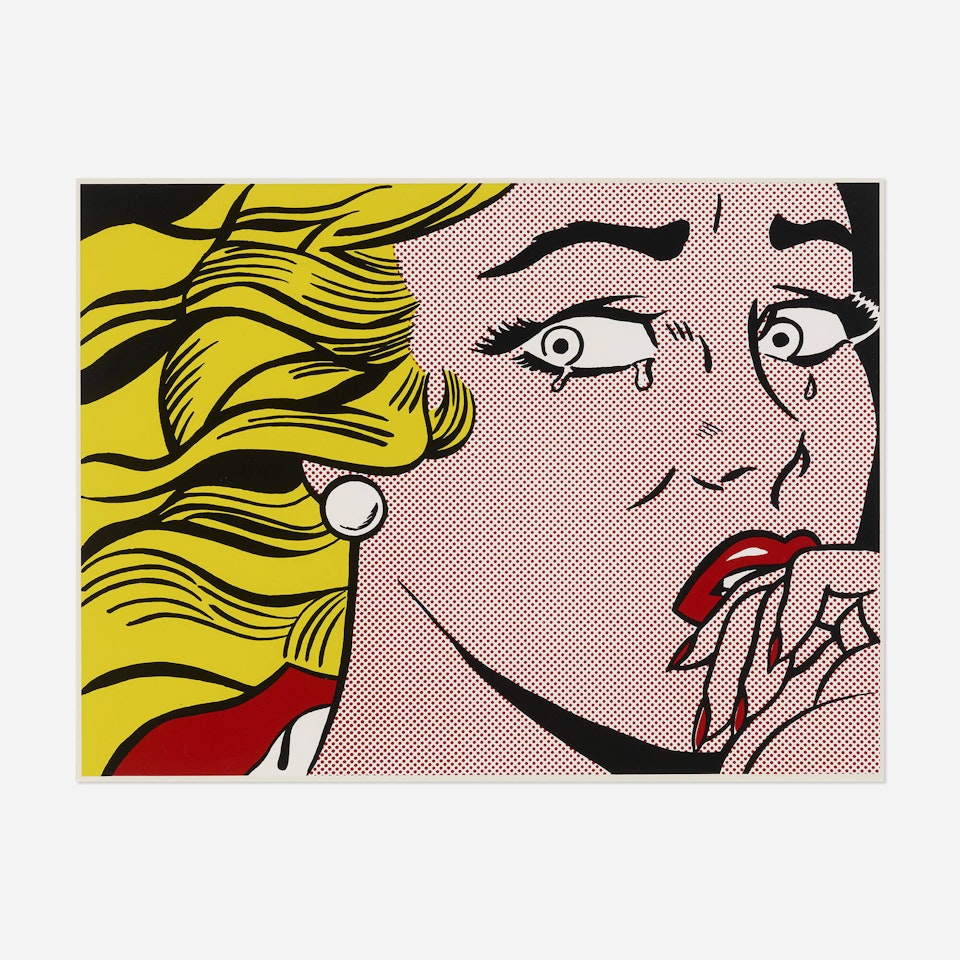 Crying Girl exhibition poster by Roy Lichtenstein