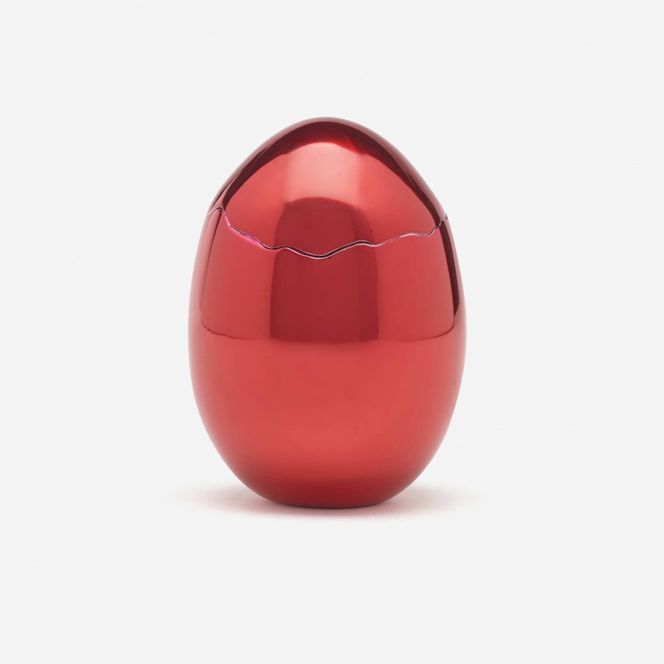 Cracked Egg (Red) by Jeff Koons