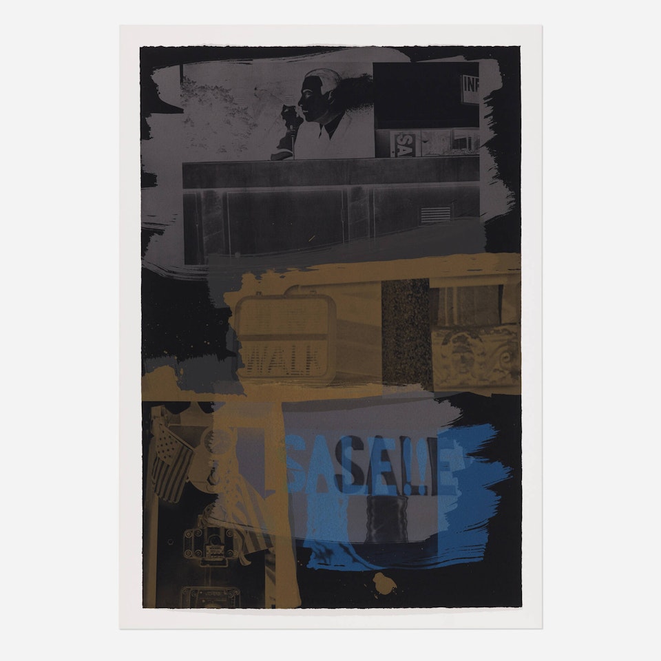 Fence (from the Illegal Tender L.A. series) by Robert Rauschenberg