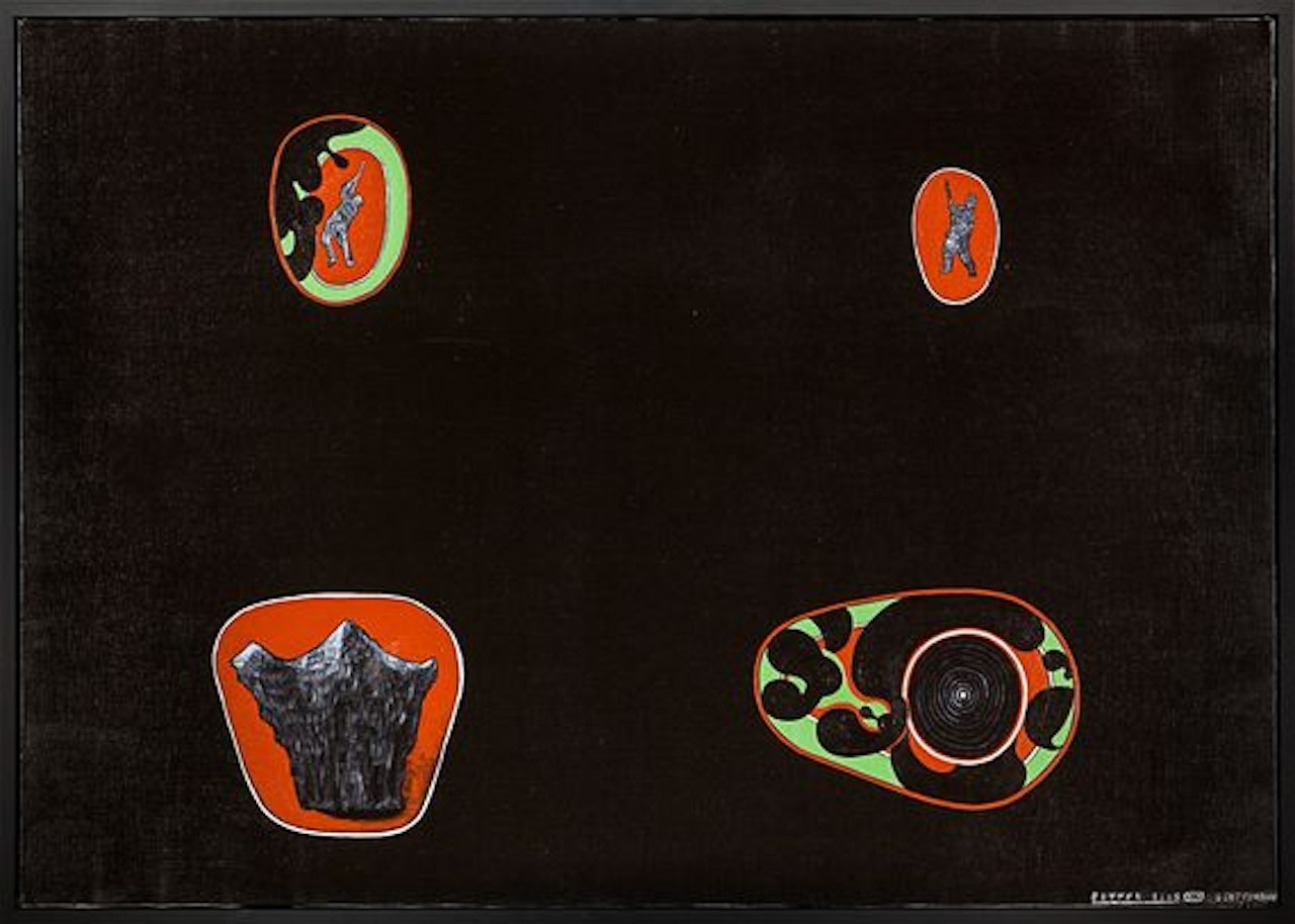 Button Eyes by Shane Cotton