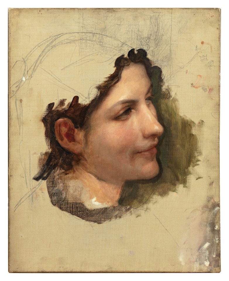 Etude de tête de femme by William-Adolphe Bouguereau