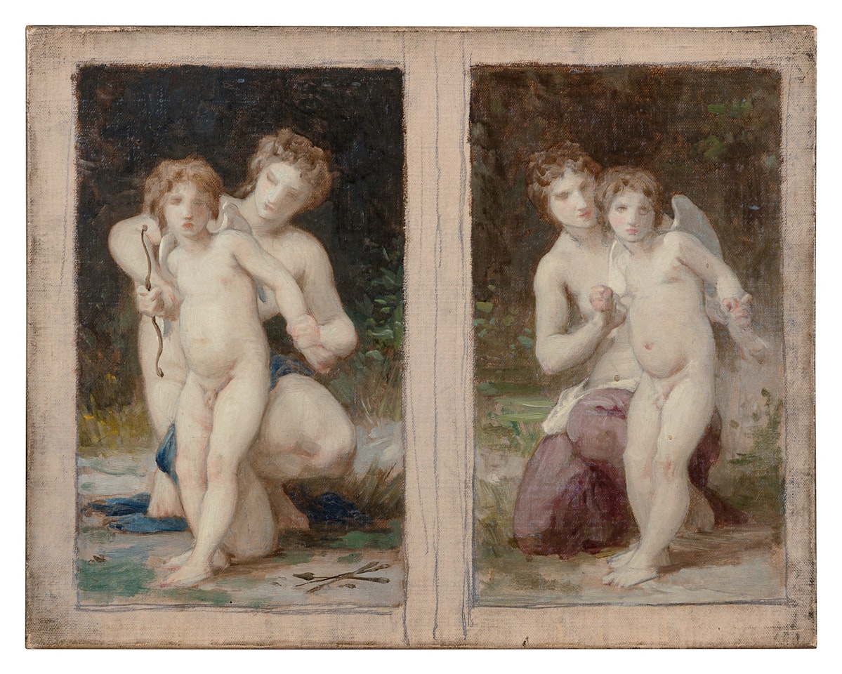 A Double Study for Amor Disarmed ( Double étude pour l"Amour désarmé ) by William-Adolphe Bouguereau