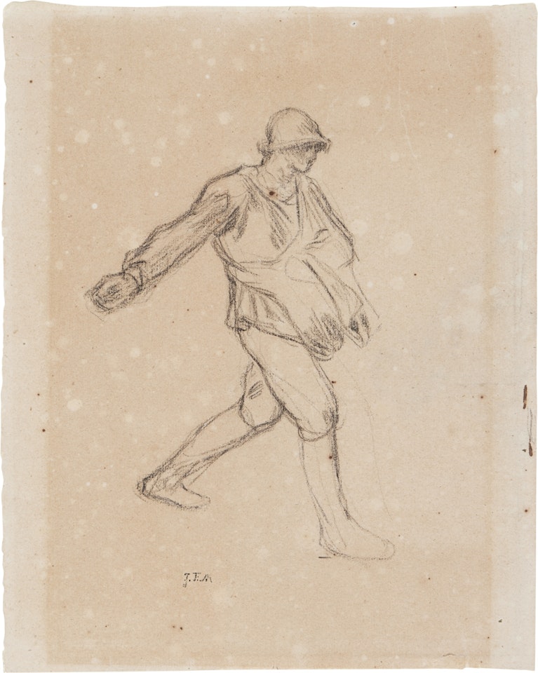 The Sower and Study for The Sower (double sided) by Jean-François Millet