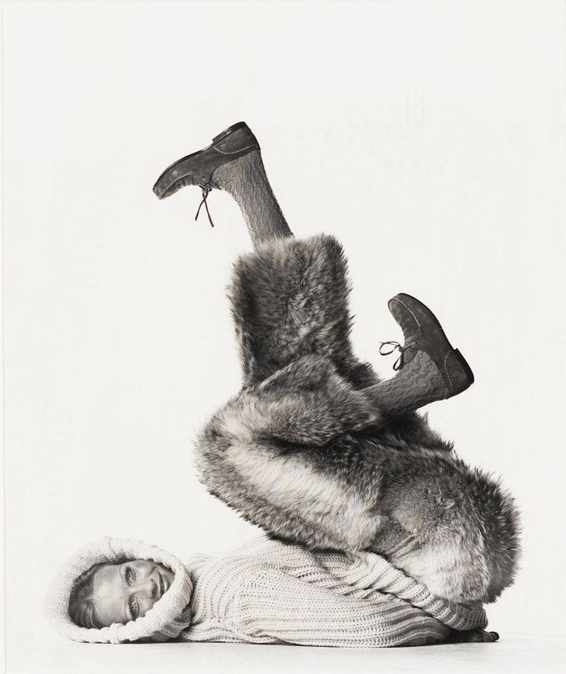 Model Wearing Après-Ski Ensemble by Madame Grès by Irving Penn