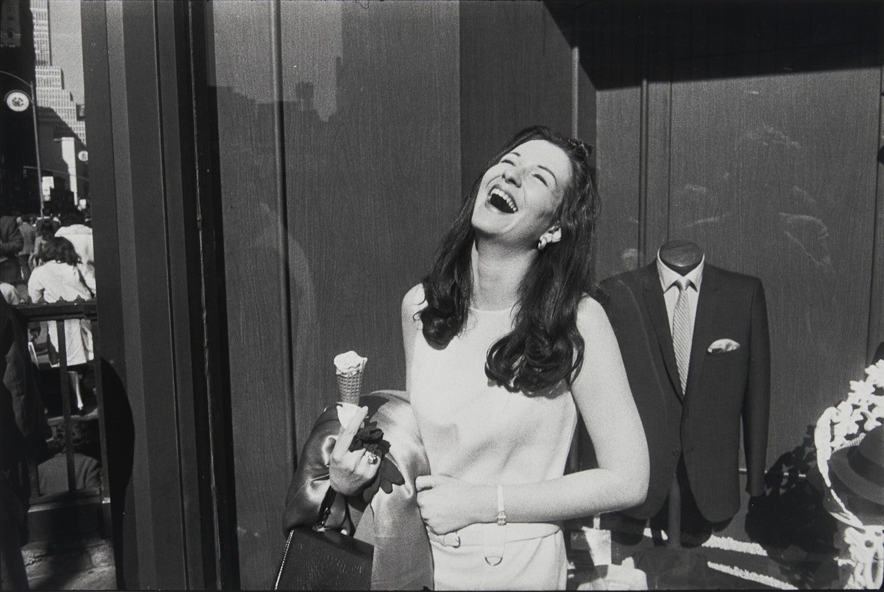 Woman with Ice Cream Cone, New York City by Garry Winogrand