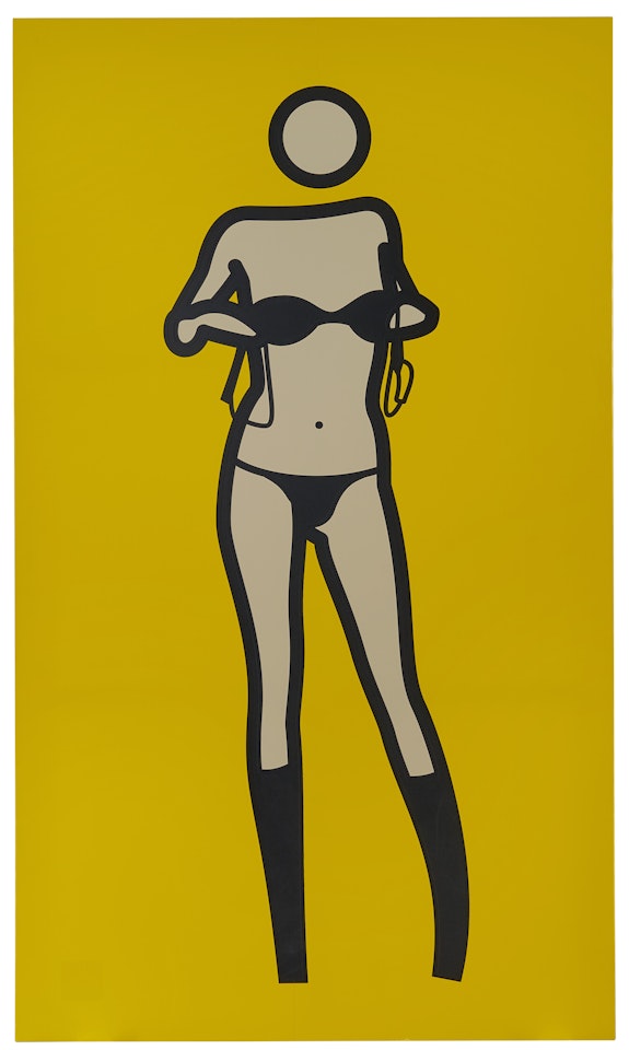 Sara Gets Undressed by Julian Opie