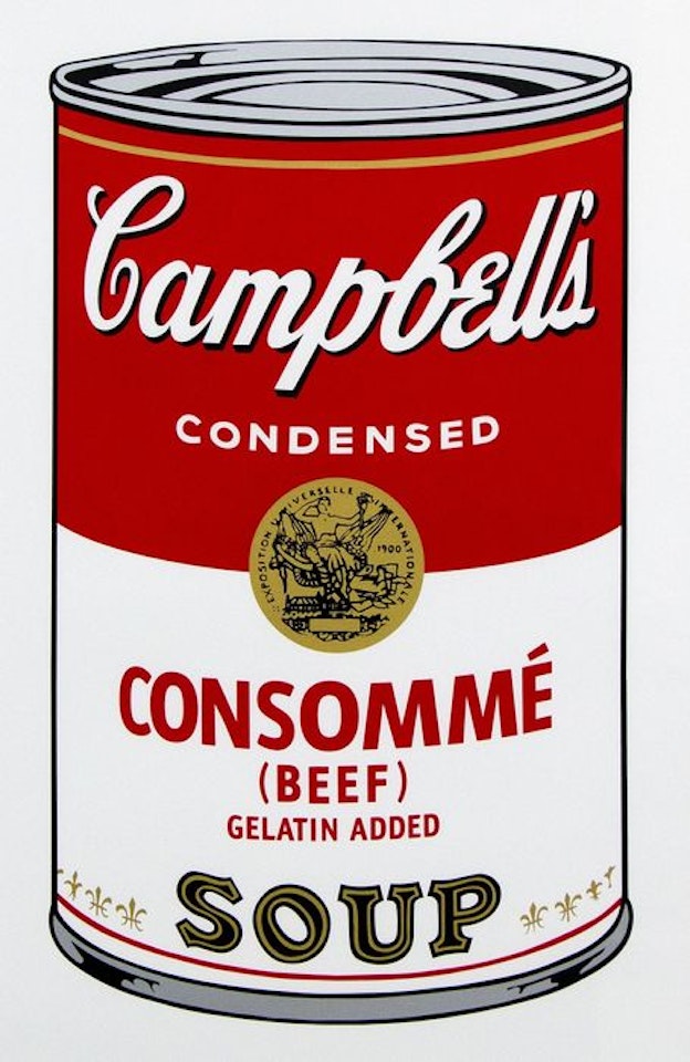 Campbell's Soup Can - Consomme by Andy Warhol