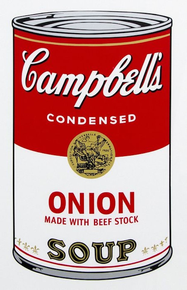 Campbell's Soup Can - Onion Soup by Andy Warhol