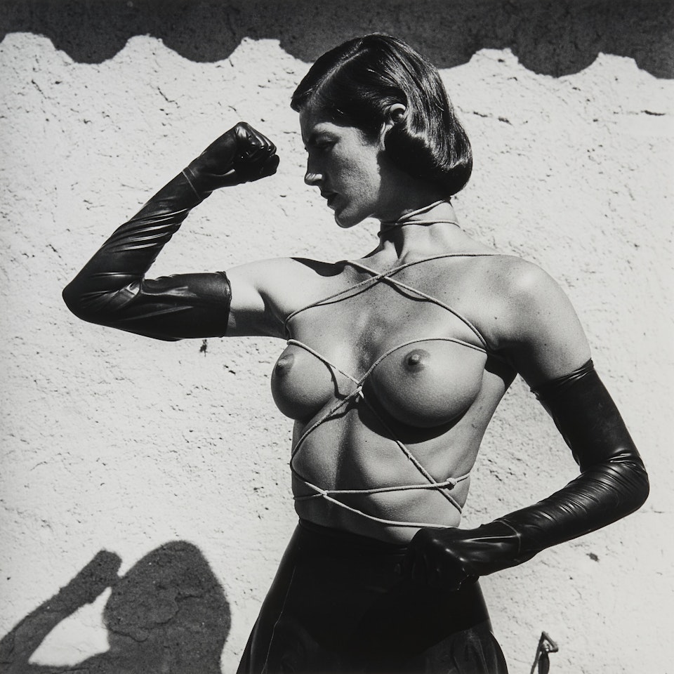 Tied Up Torso, Ramatuelle, France 1980 by Helmut Newton