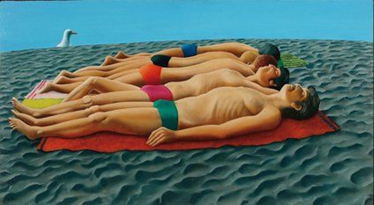 Boys on the Beach by Michael Smither