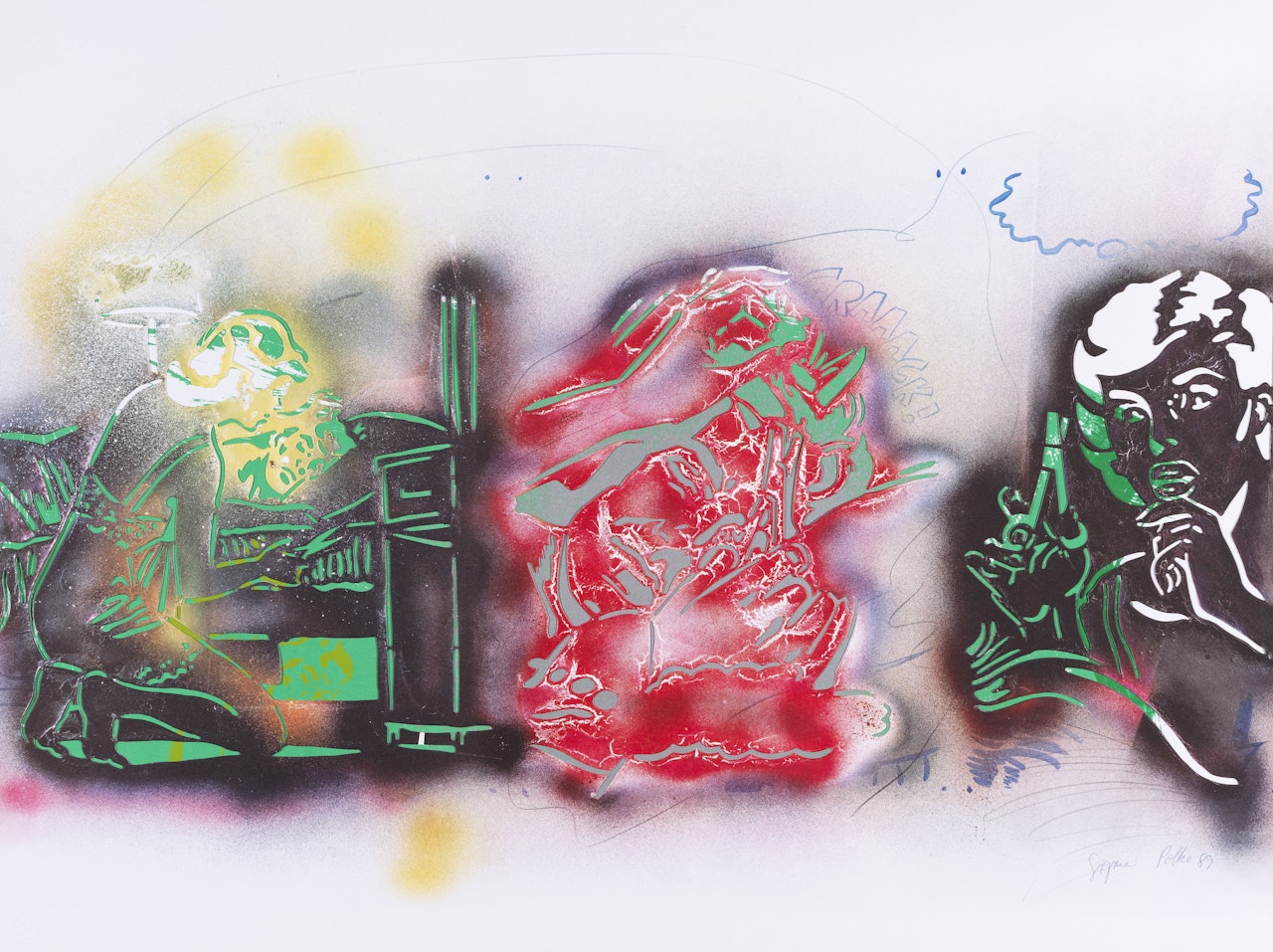 Samson und Delilah by Sigmar Polke