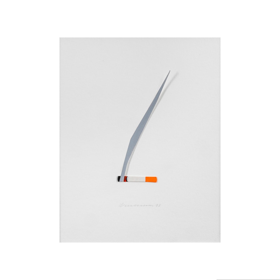 Smoking cigarette by Tom Wesselmann