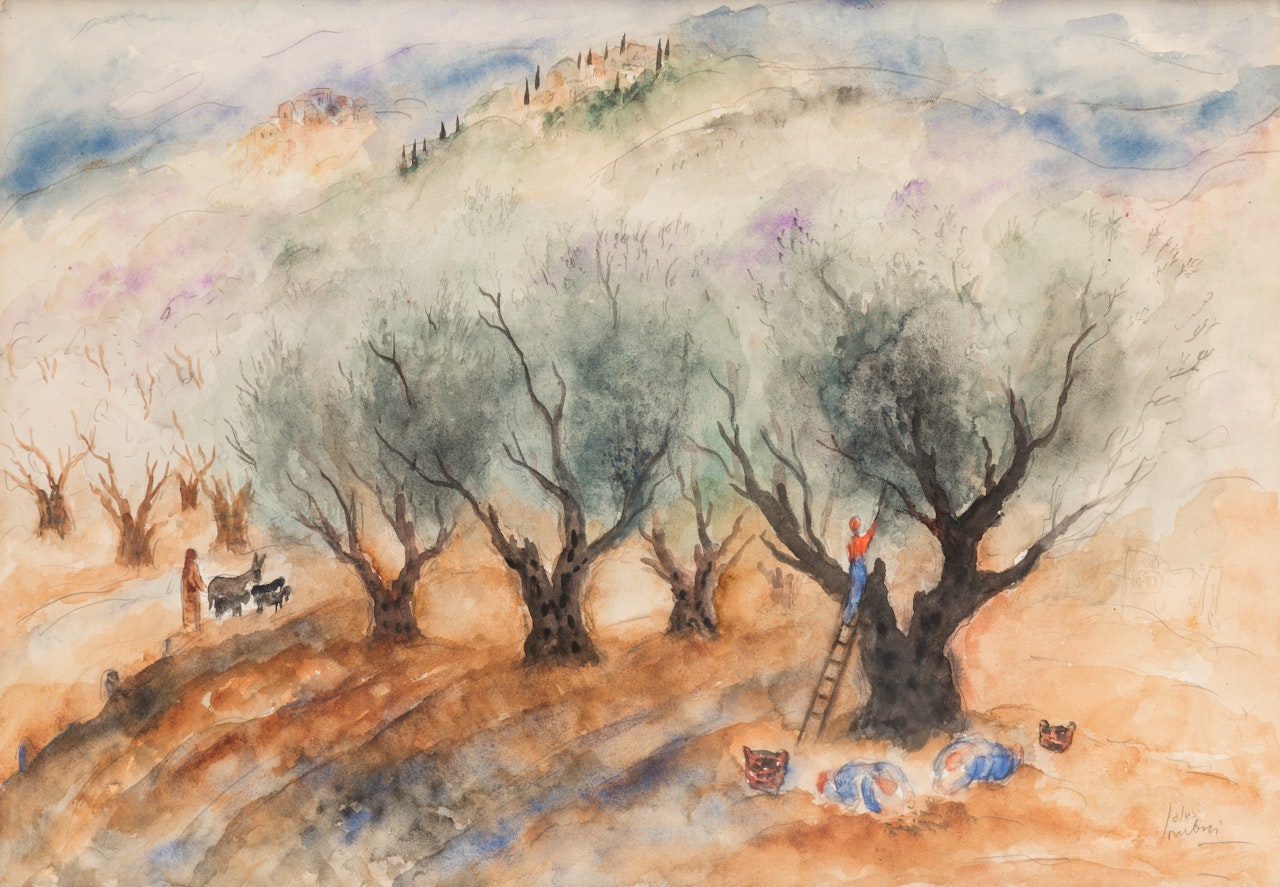 Olive Harvest by Reuven Rubin