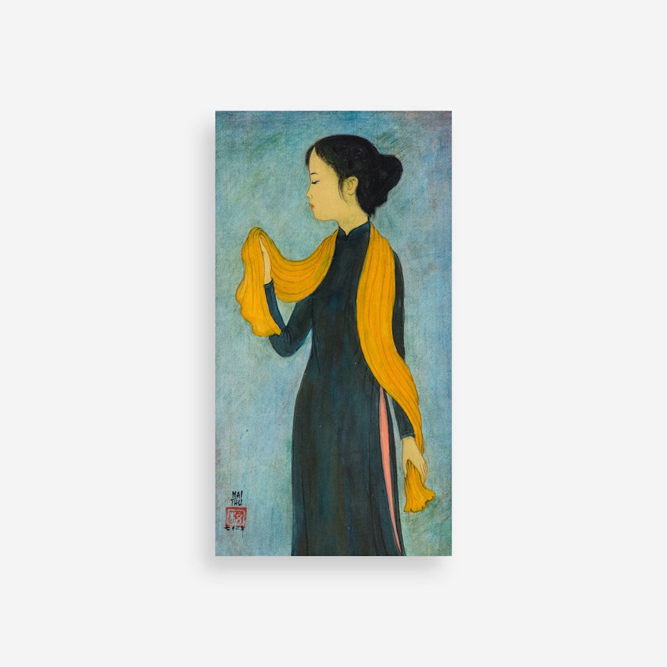 Une Fille Avec L"Echarpe Jaune by Mai Trung Thu