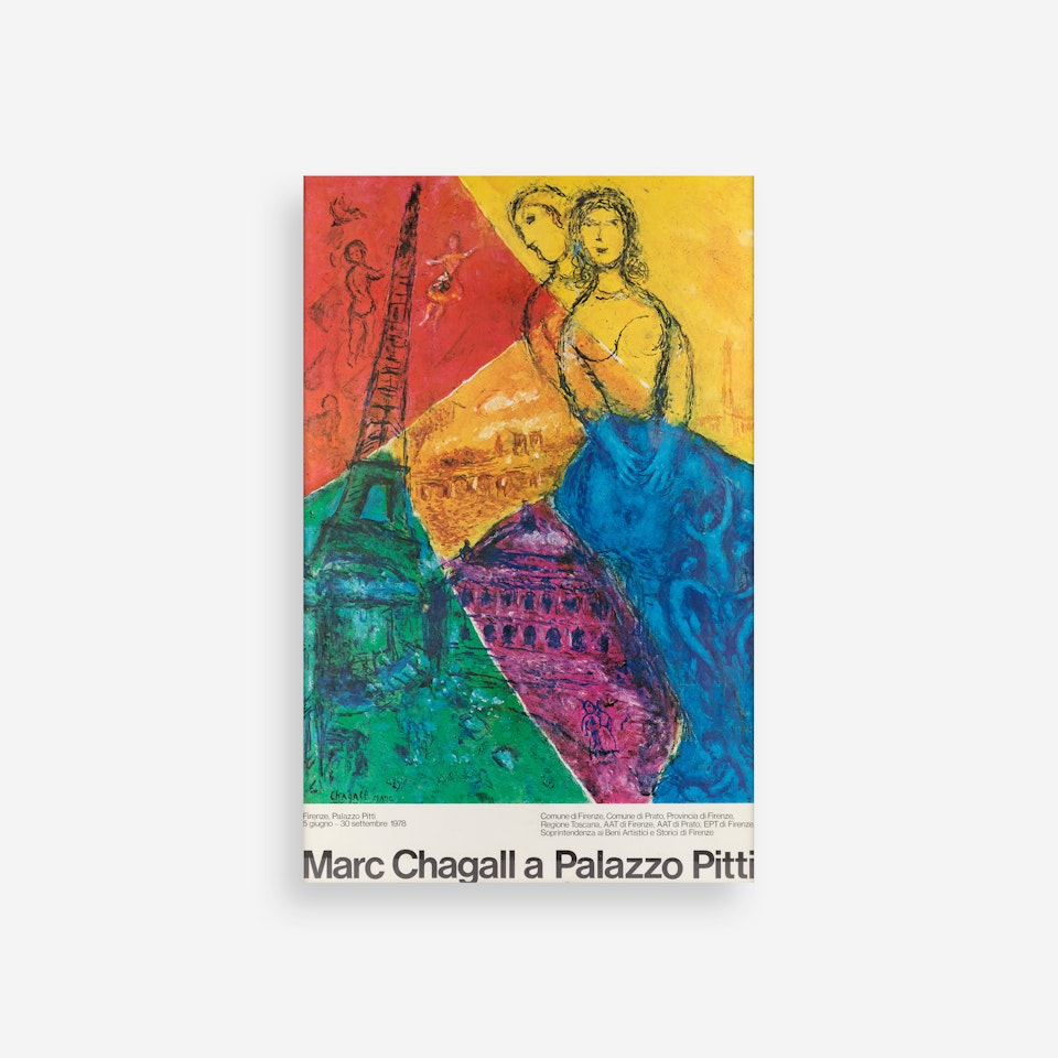 Marc Chagall a Palazzo Pitti (exhibition poster) by Marc Chagall