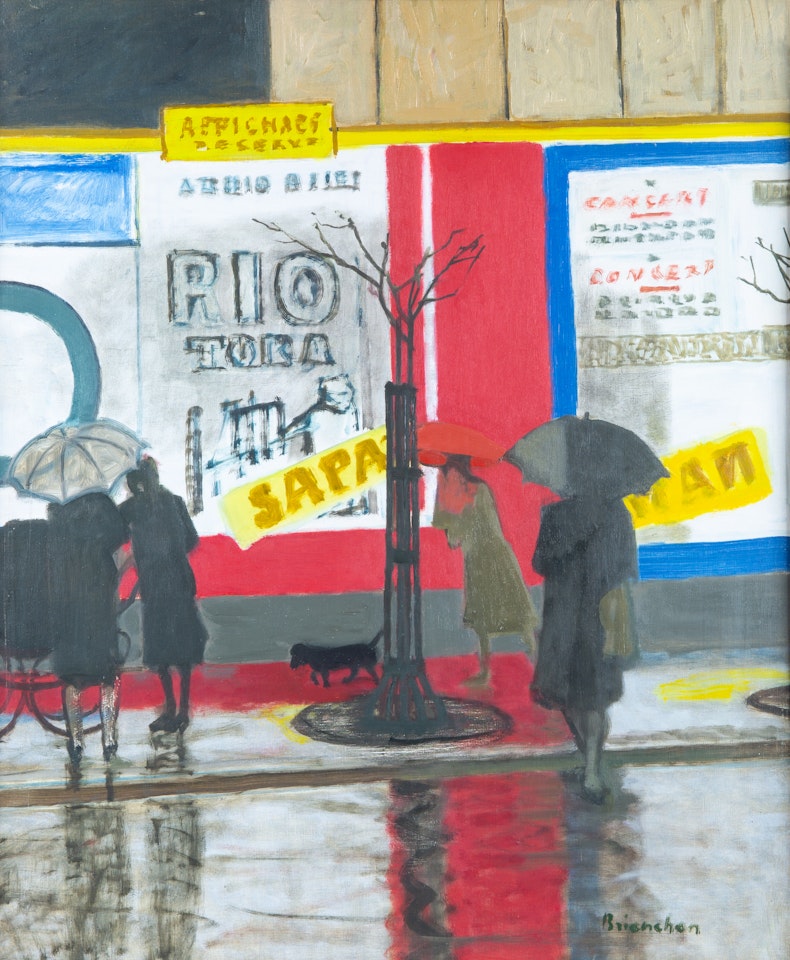 Pluie a Paris by Maurice Brianchon