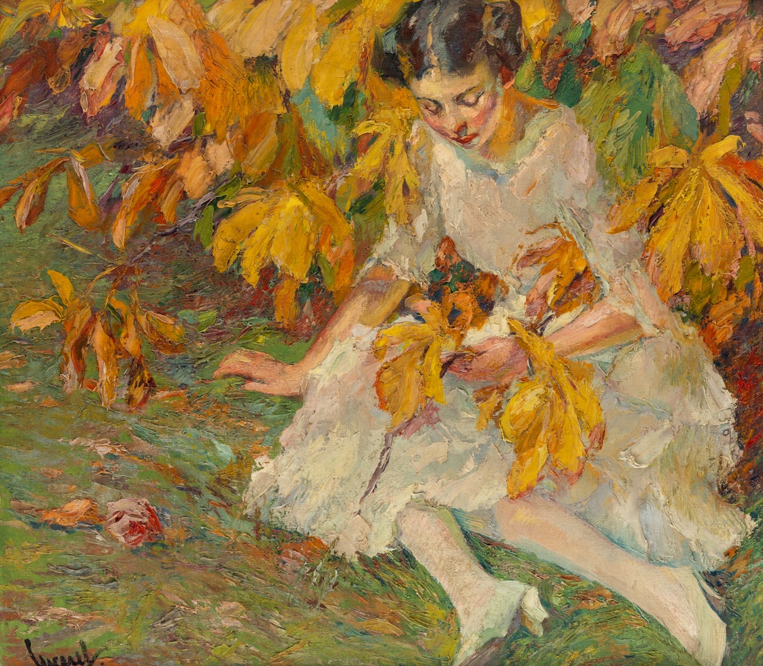In Autumn Sunlight (In Herbst Sonne) by Edward Cucuel