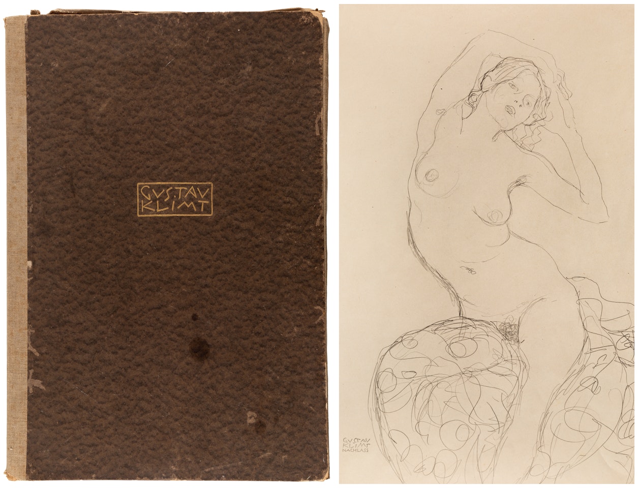 GUSTAV KLIMT. FUNFUNDZWANZIG HANDZEICHNUNGEN; GUSTAV KLIMT. FUNFUNDZWANZIG HANDZEICHNUNGEN; Gustav Klimt. Twenty-Five Hand Drawings by Gustav Klimt