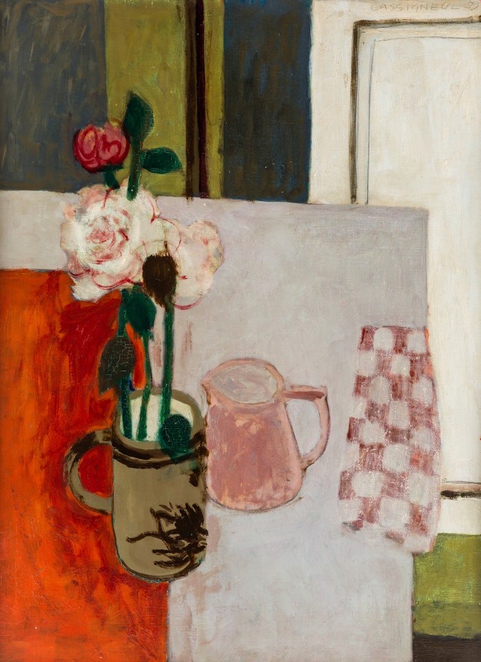 Still Life with Flowers and a Jug by Jean-Pierre Cassigneul
