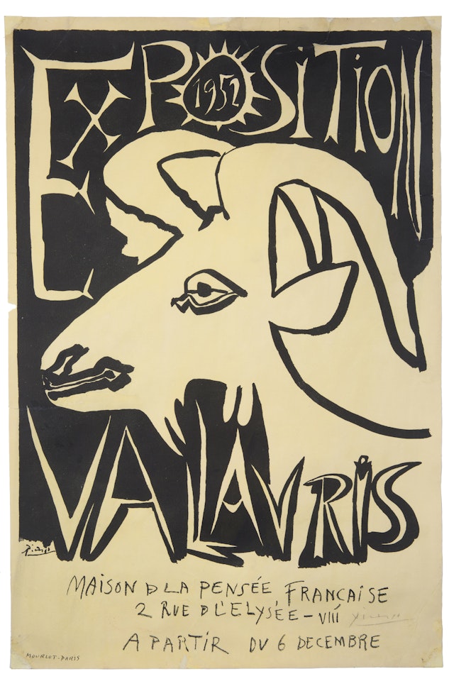 AN AUTOGRAPH POSTER: EXPOSITION VALLAURIS by Pablo Picasso