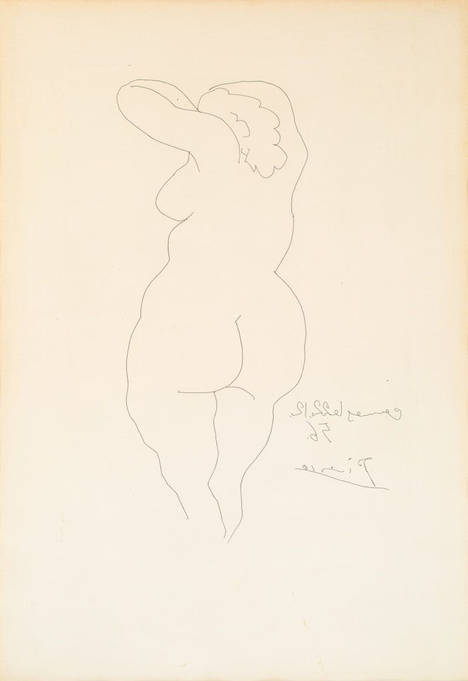 Femme nue de dos by Pablo Picasso