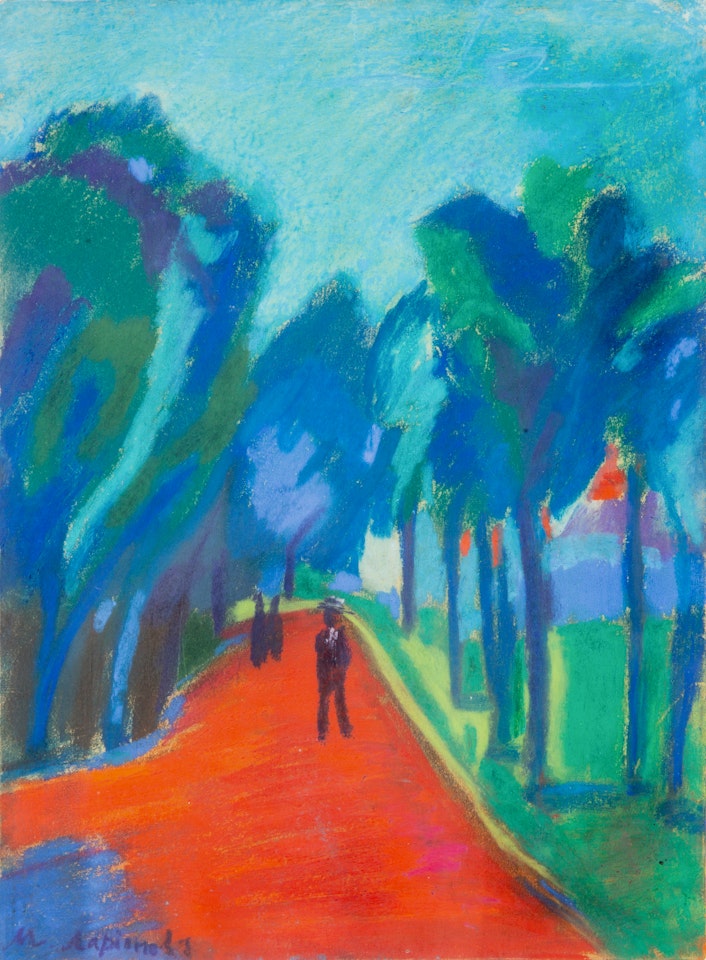 Stroll Through the Park by Mikhail Larionov