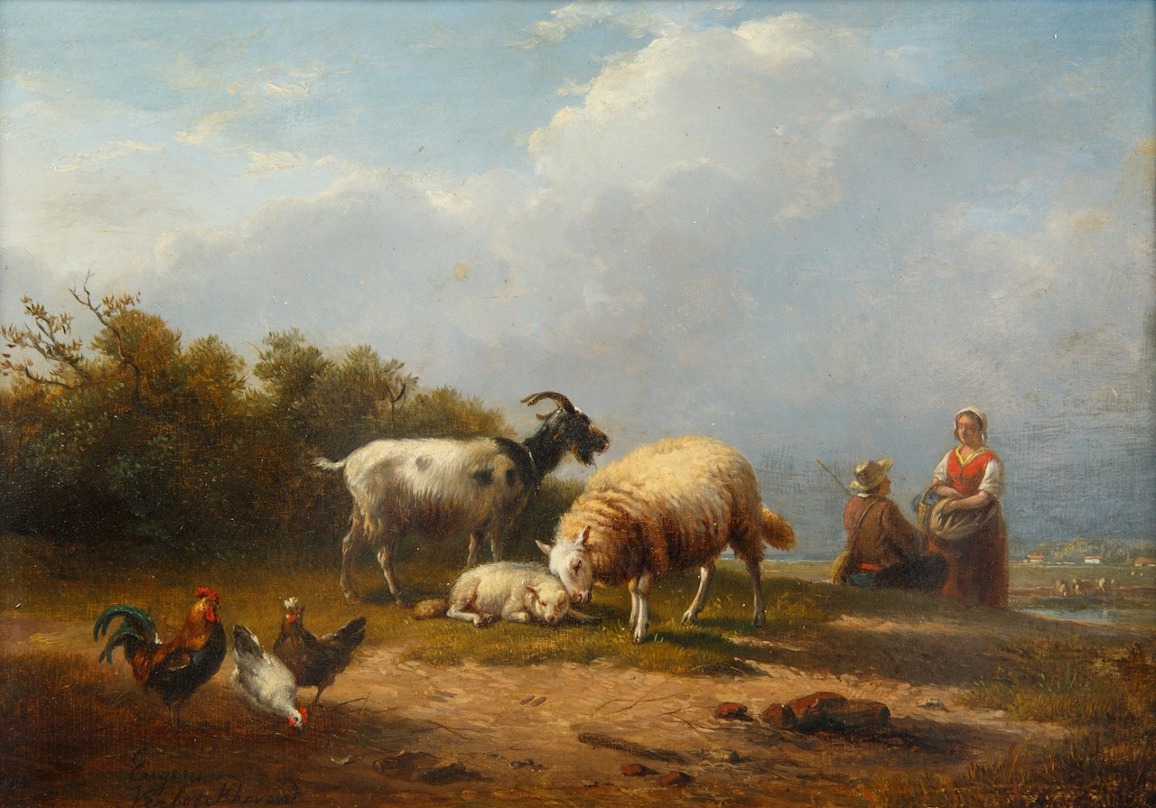 Sheep by Eugène Joseph Verboeckhoven