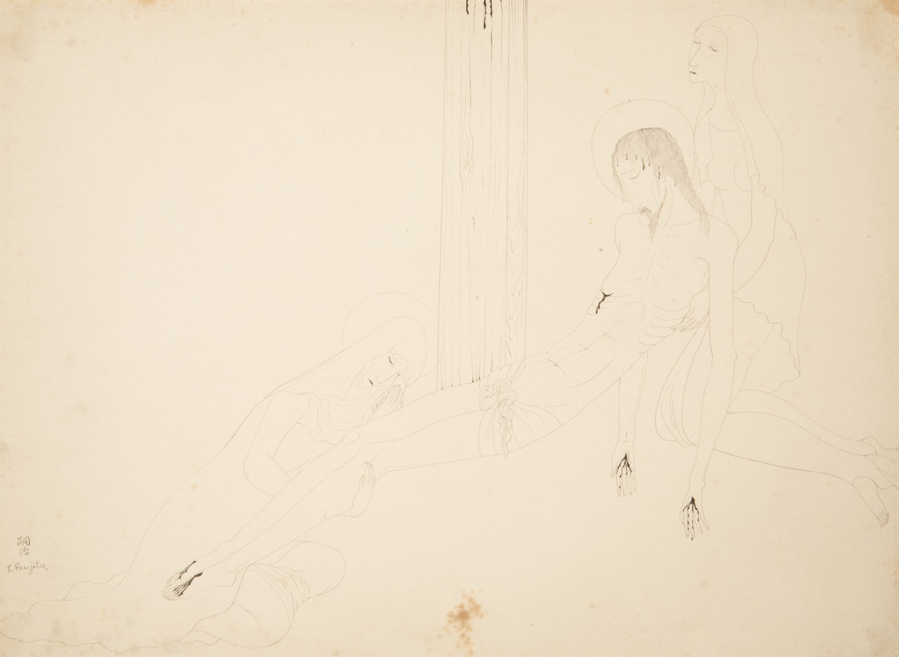 Lamentation of Christ by Leonard Tsuguharu Foujita