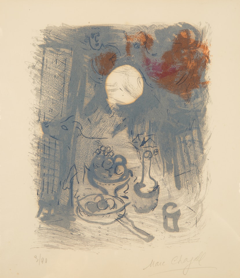 Nature Morte Bleu by Marc Chagall