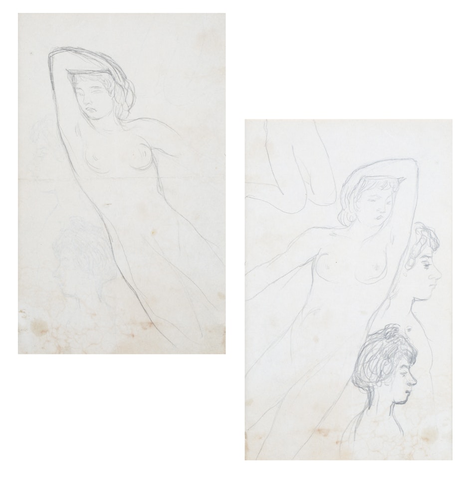 A DOUBLE-SIDED NUDE by Pierre Bonnard