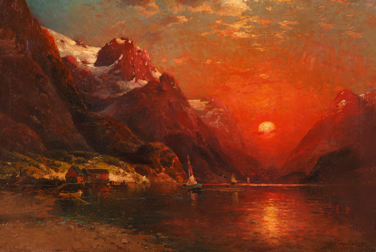Fjord at Dusk by Ivan Fedorovich Choultse