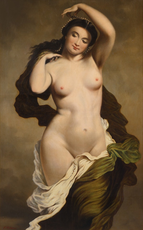 Nude with Pearls by Continental School