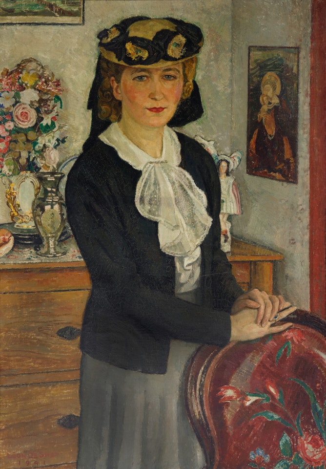 Portrait of Claire Standing by Leon de Smet