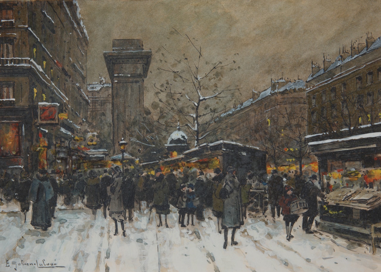 The Saint Martin Gate by Eugene Galien-Laloue