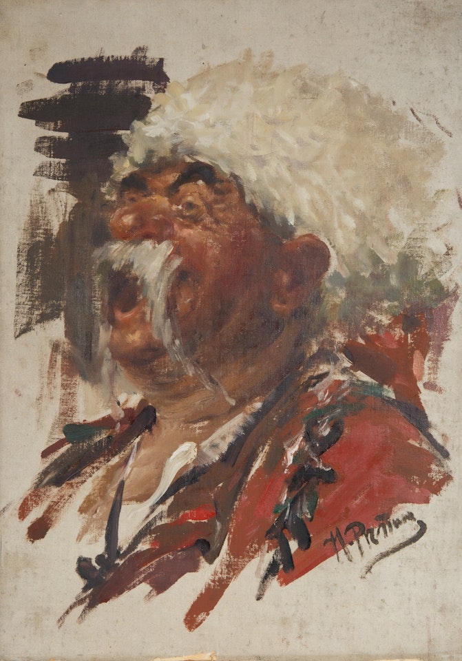 Study of Laughing Cossack for Reply of the Zaporozhian Cossacks by Ilya Yefimovich Repin