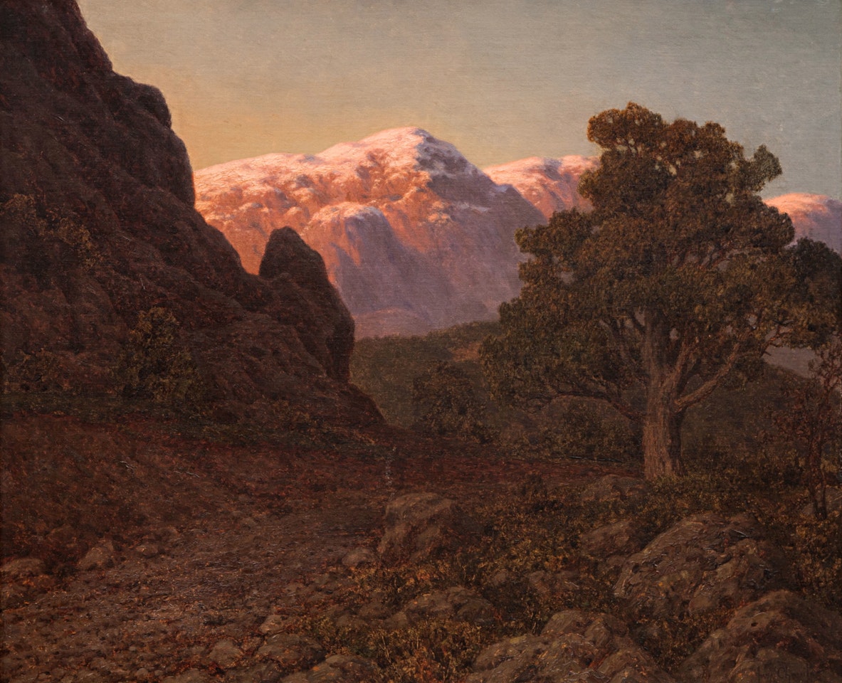 Mountain Sunrise by Ivan Fedorovich Choultse