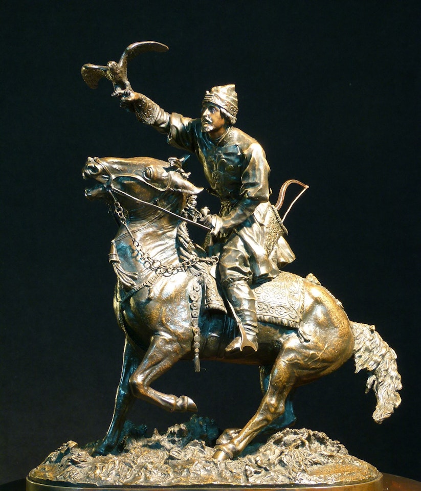 Falconer from the Time of Ivan Grozny by Eugene Alexandrovic Lanceray