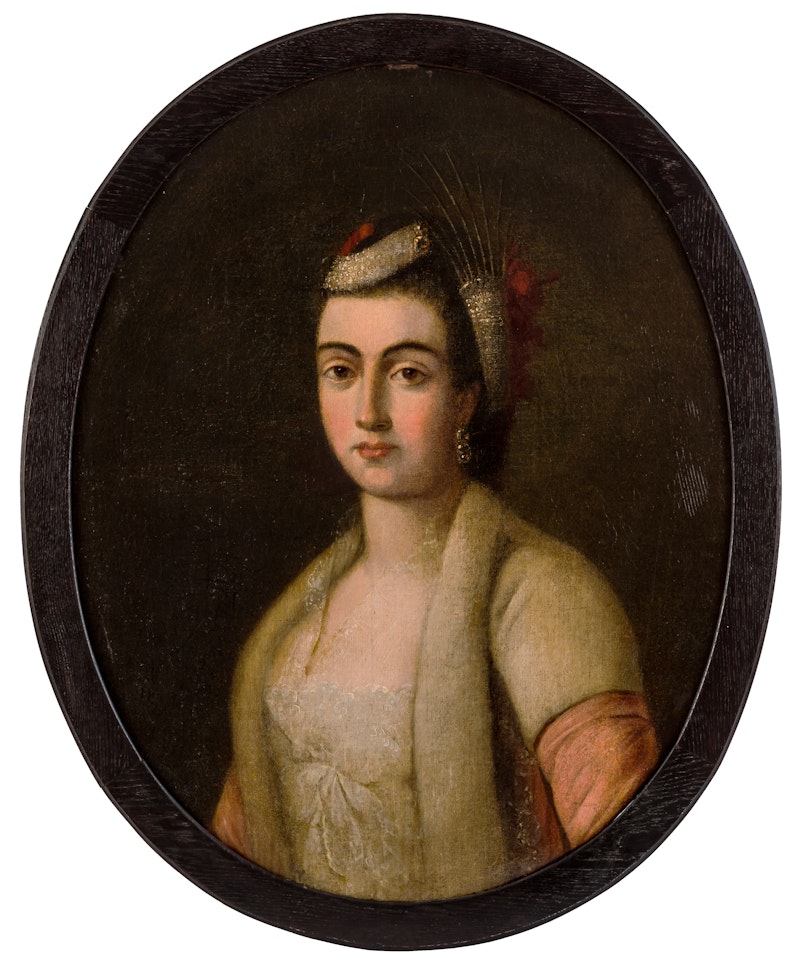 Beauty in an Evening Dress by Continental School