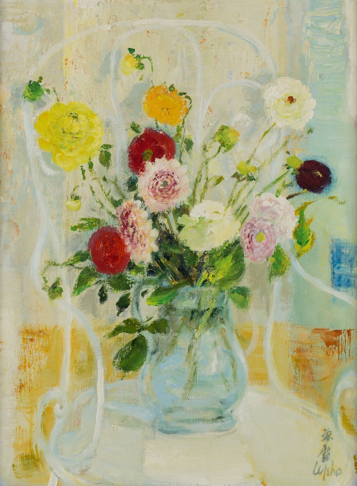 A Bouquet on the Chair by Le Pho