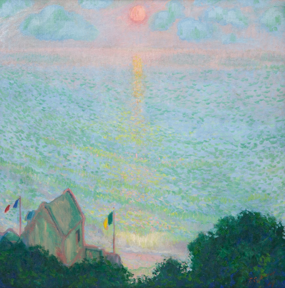 Coucher de soleil à Veules-les-Roses by Theodore Earl Butler