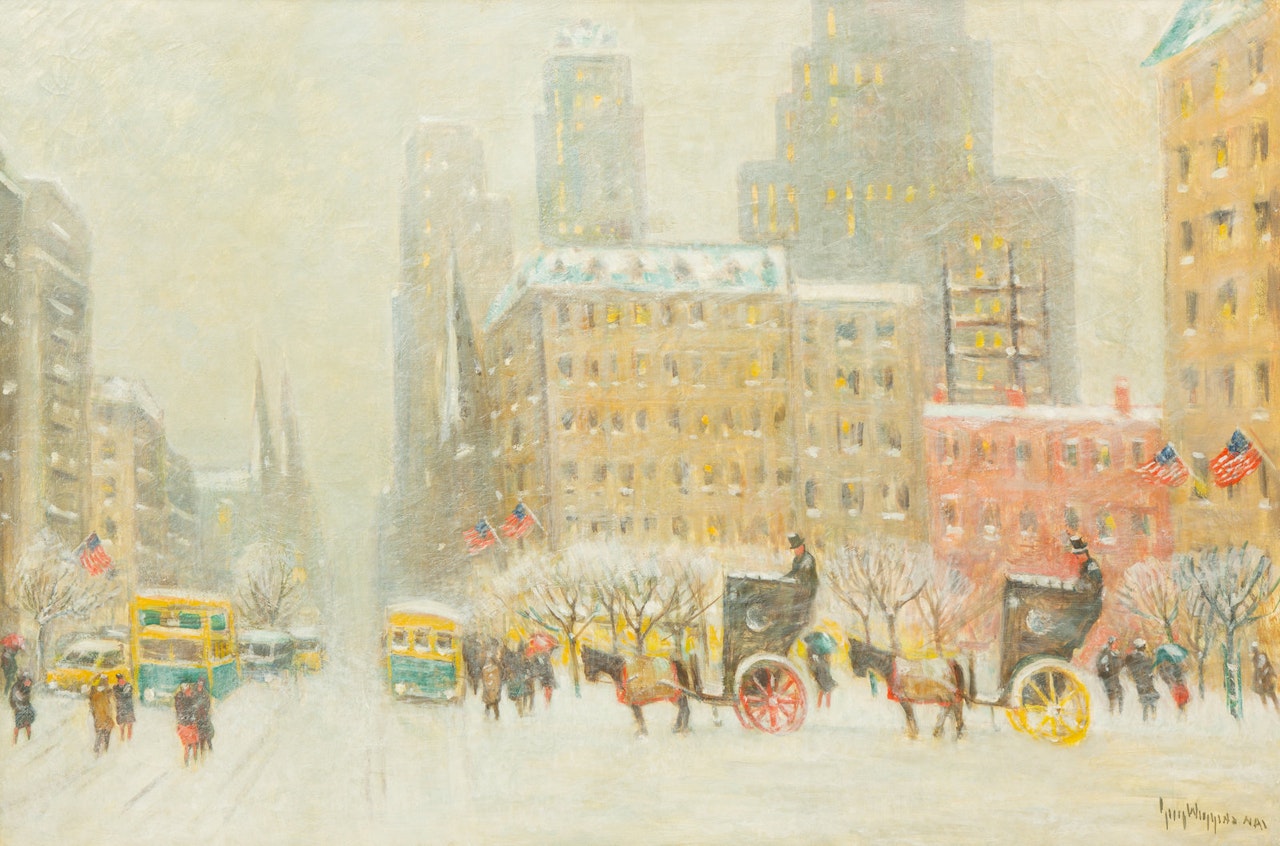 Silver and Gold at the Plaza by Guy Carleton Wiggins