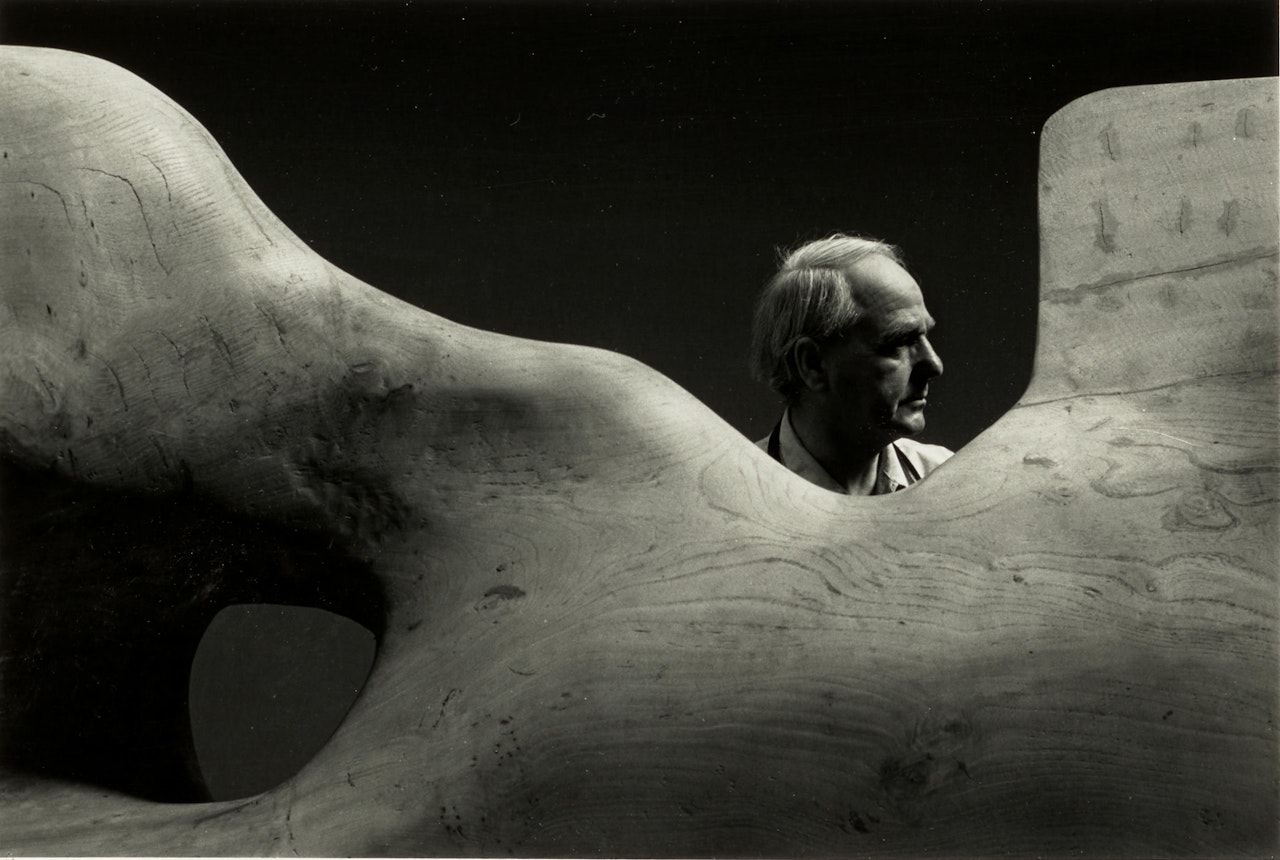 "Henry Moore, Much Hadham, England" by Arnold Newman