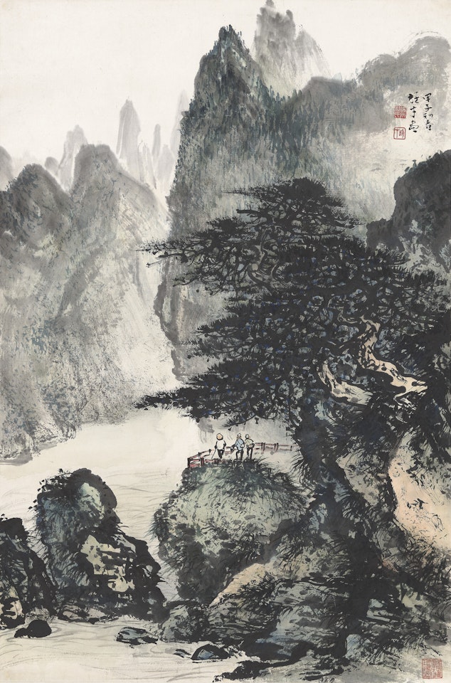 Viewing River by Li Xiongcai